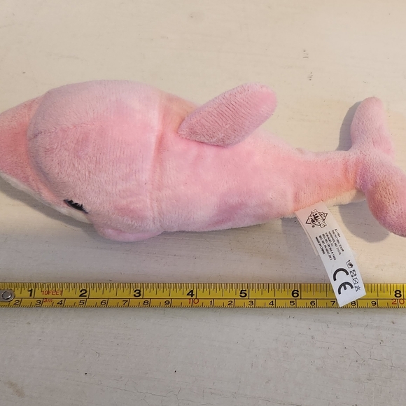 The Petting Zoo Small Pink Dolpin Plush - Picture 6 of 6